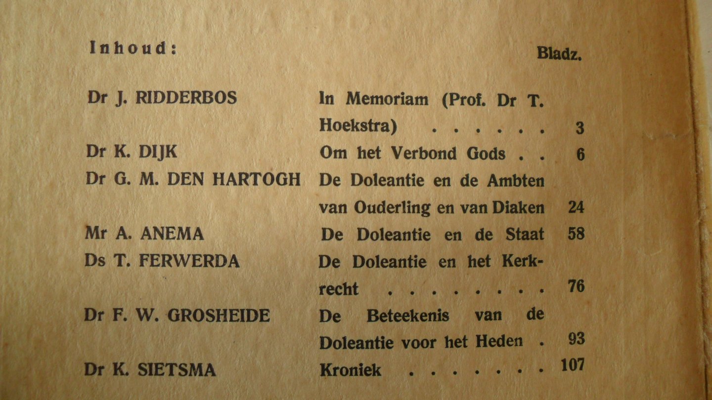 Aalders/ Keizer e.a. - Gereformeerd theologisch tijdschrift