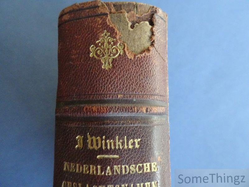Winkler, Johan. - De Nederlandsche geslachtsnamen in oorsprong, geschiedenis en beteekenis. Eerste en tweede stuk.
