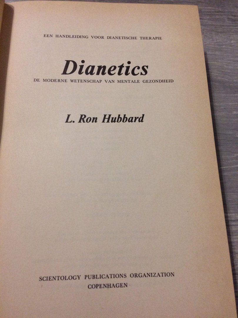 L. Ron Hubbard, Puck van de Ven-Vos - Dianetics, de moderne wetenschap van mentale gezondheid