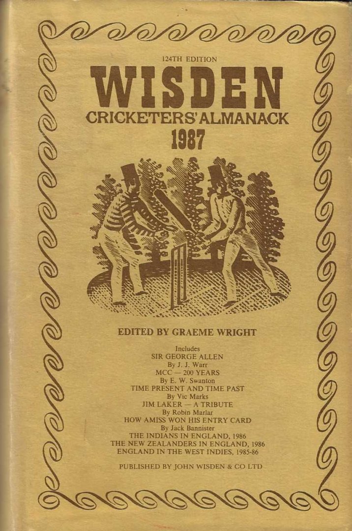 Woodcock, John - Wisden Cricketers' Almanack 1987 -124th edition