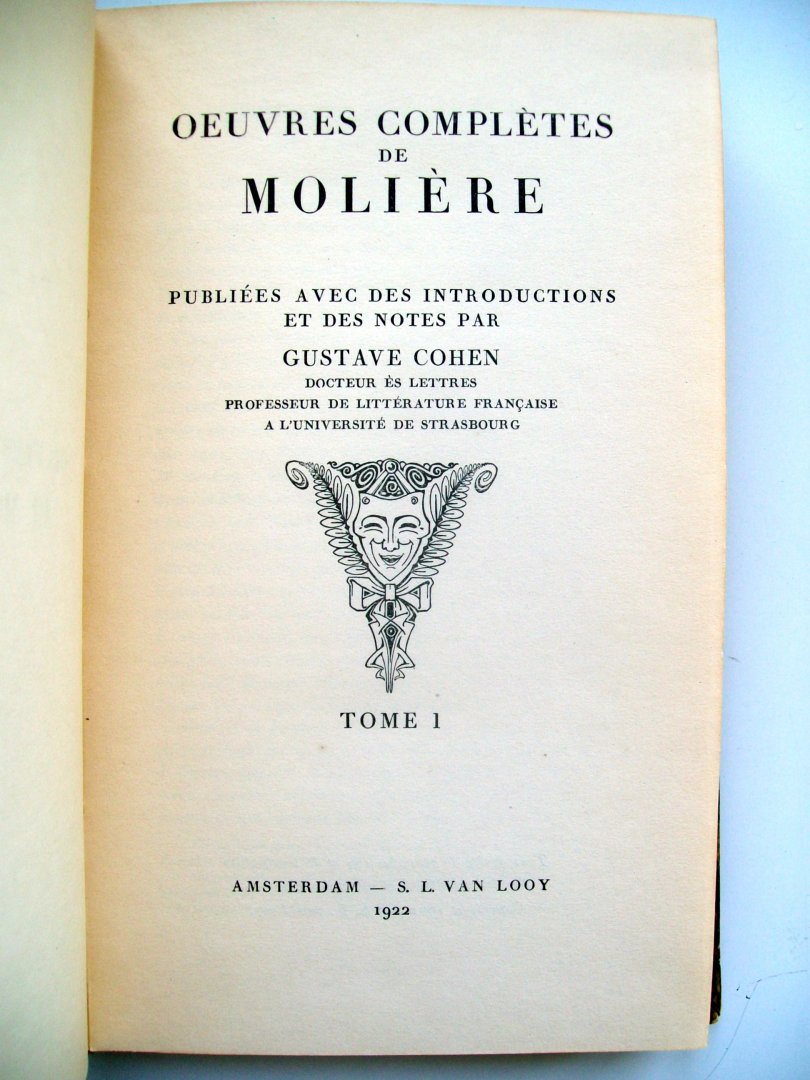 Molière, J.B.P. - Les Oeuvres Complètes de Molière (Tome I) (FRANSTALIG)
