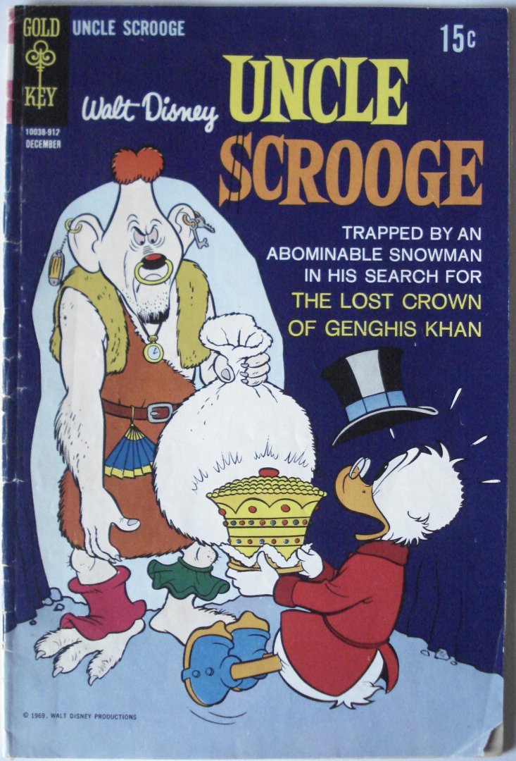 Disney, Walt - Gold Key December 1969 Uncle Scrooge