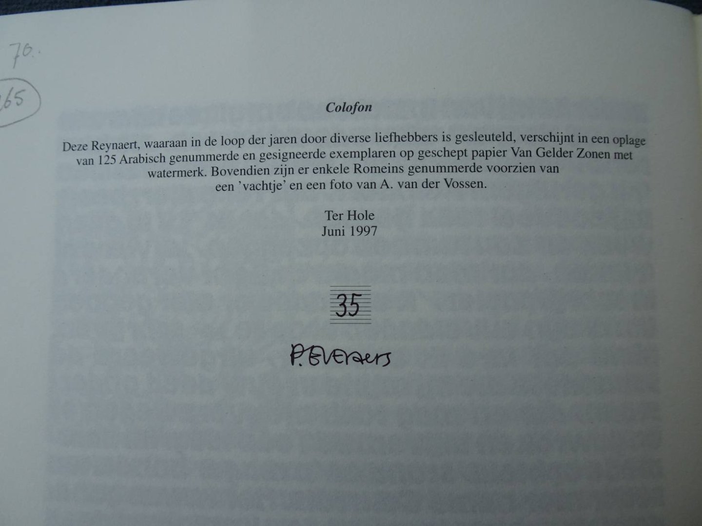 Everaers, P.F.W.H. (sam.). - Reinaert de Vos naar de verschillende uitgaven van het middeleeuwse epos herwrocht door Stijn Streuvels en André van der Vossen.