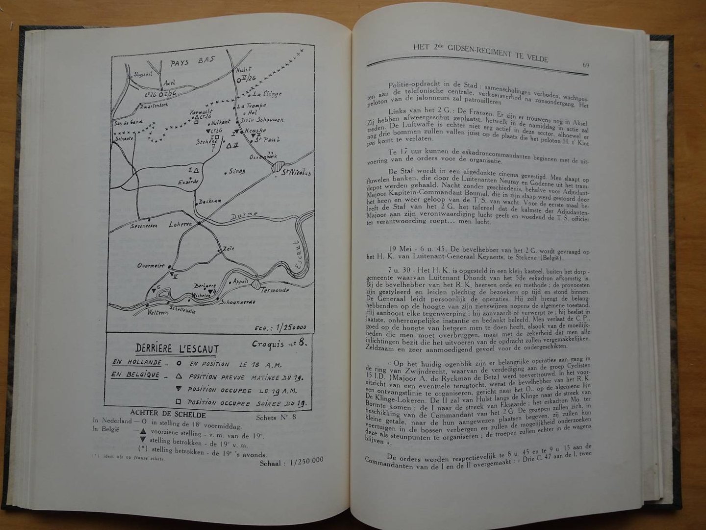 Maele, W. Pierre van & Jules De Boeck. - Het 2de Gidsen-Regiment te Velde. Belevenissen uit de Veldtocht van Mei 1940, voorafgegaan door een inleiding betreffende de wederoprichting van het 2 G. en door een voorwoord handelend over de Mobilisatieperiode.
