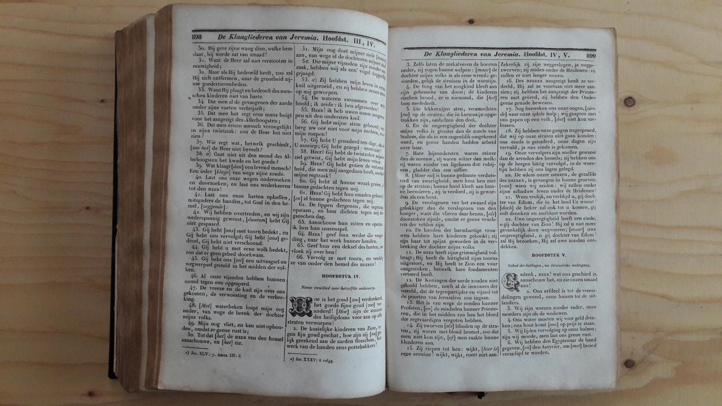 BIJBEL SV - BIJBEL bevattende al de Heilige Schriften of de Kanonieke boeken van het Oude en Nieuwe Verbond, met 30 op staal gegraveerde platen, benevens eene kaart van Palestina. + De Apokrijfe boeken 1618/1619