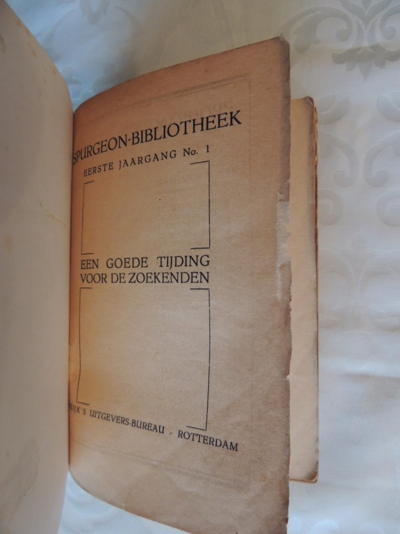 Spurgeon C H - Keurgarve uit de predicatien van Spurgeon - Spurgeon bibliotheek 1 - 26