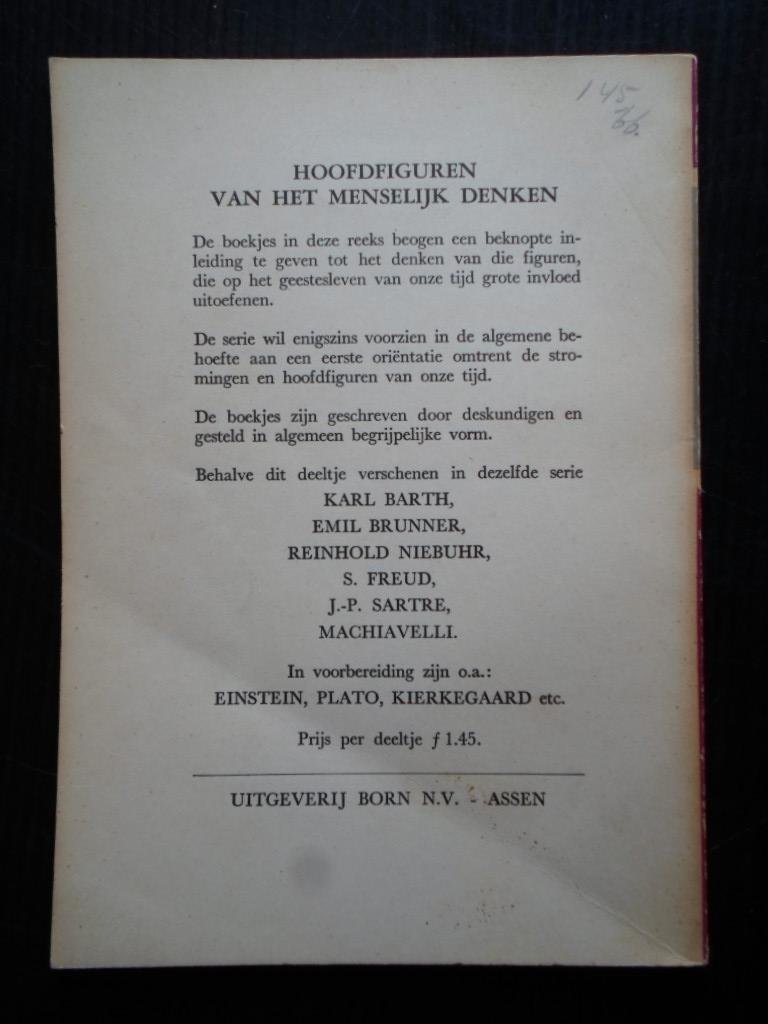 Kadt, J.de - Inleiding tot het denken van K.Marx