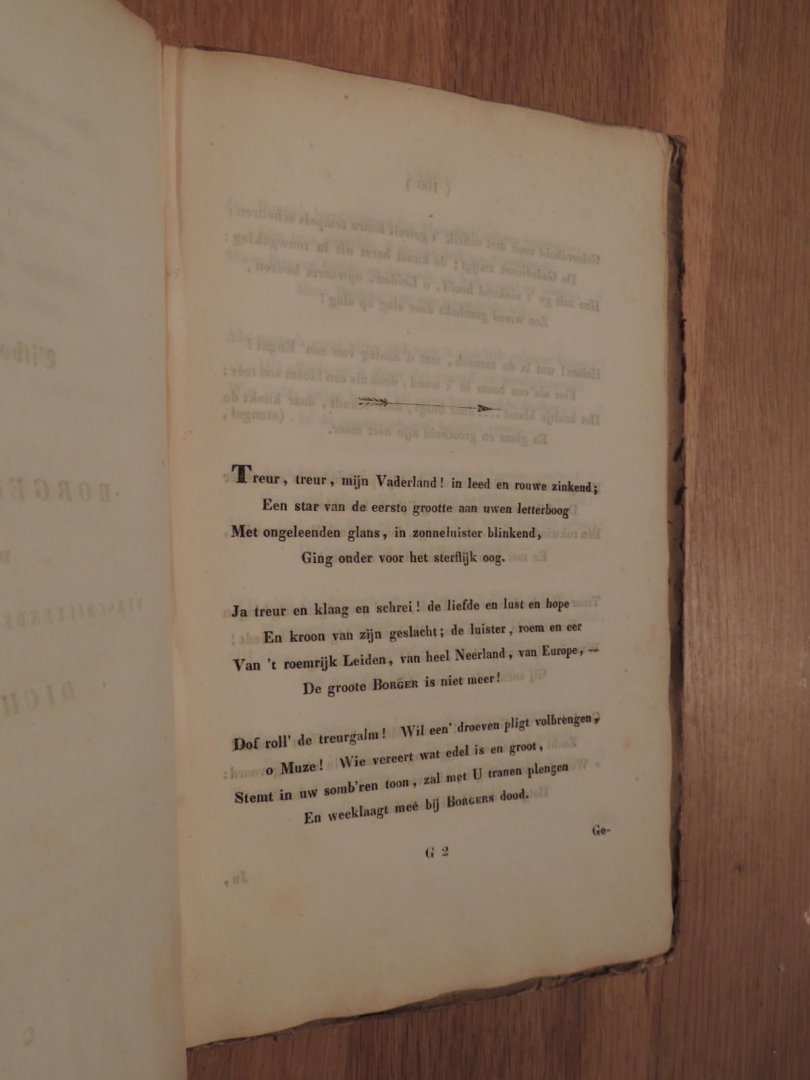 Borger, E.A. - Dichterlijke nalatenschap van E.A. Borger. Ten deele nooit gedrukt - Uitboezemingen bij Borger's dood