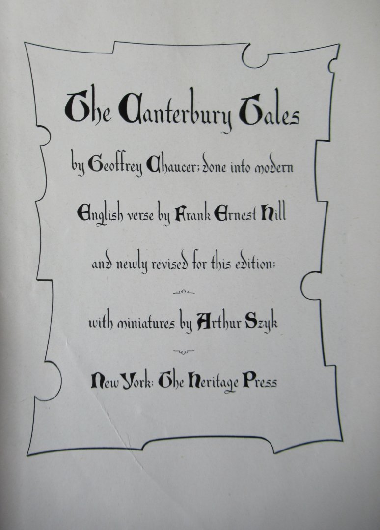Chaucer, Geoffrey - Hill, Frank Ernest - The Canterbury Tales