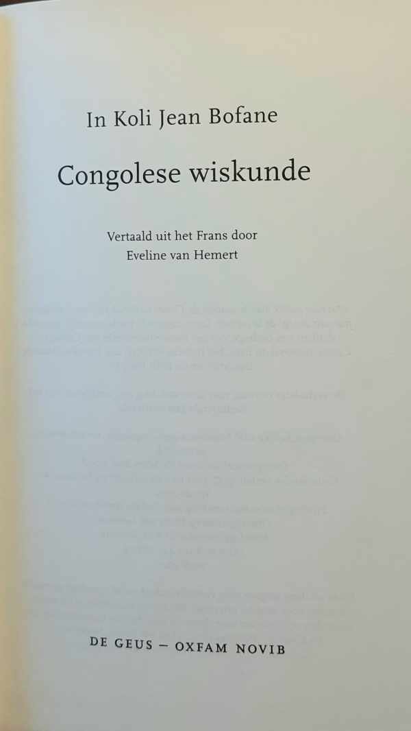 BOFANE In Koli Jean - Congolese wiskunde