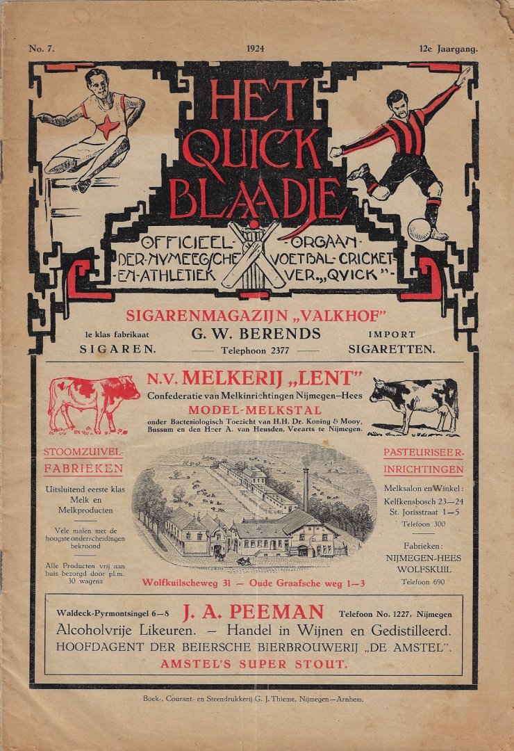 Diverse - Het Quick Blaadje No. 7. 12e Jaargang 1924