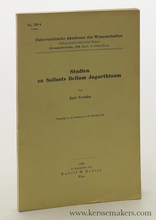 Vretska, Karl. - Studien zu Sallusts Bellum Jugurthinum.