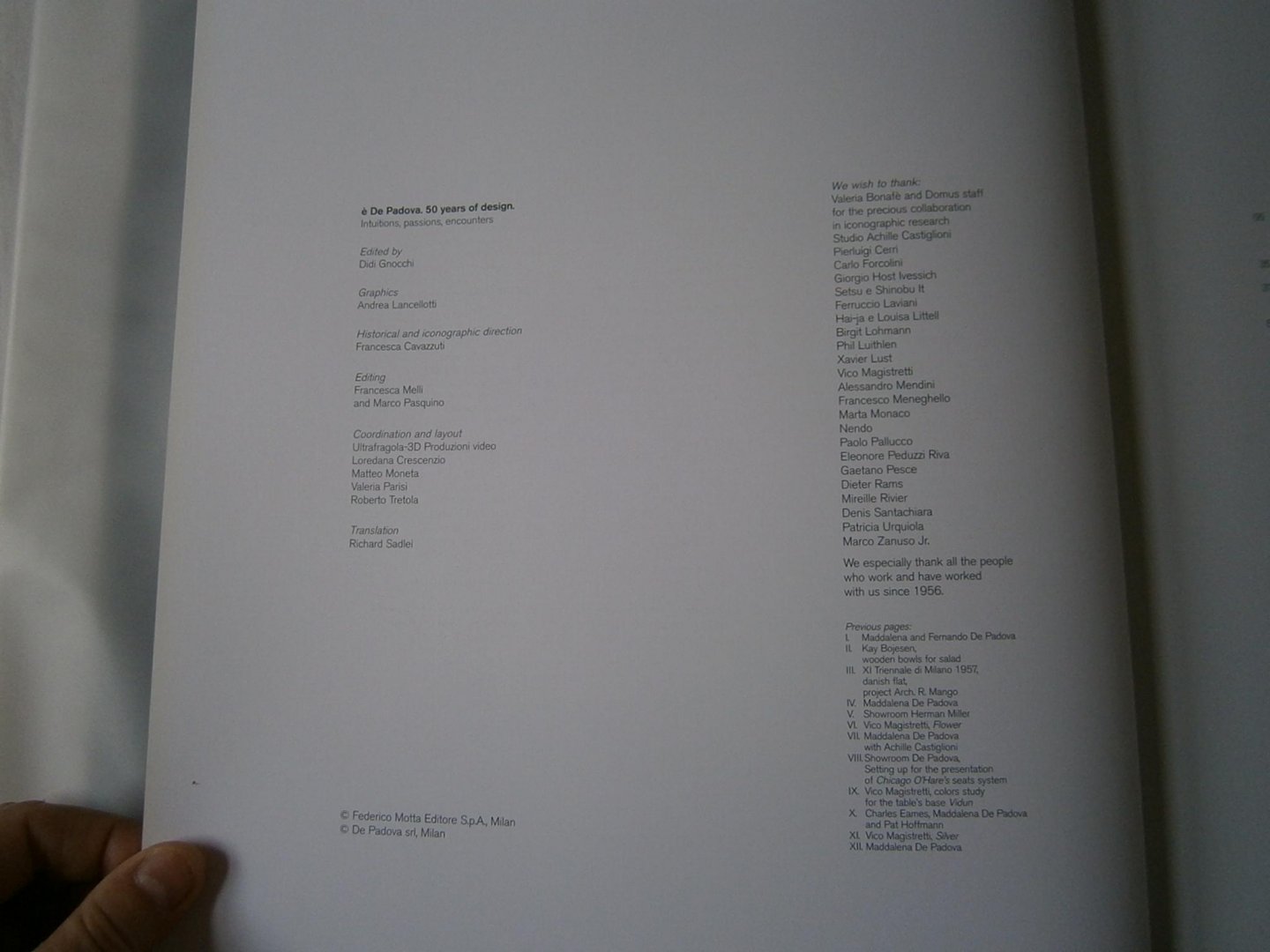 Gnocchi, Didi - E DePadova 50 years of design