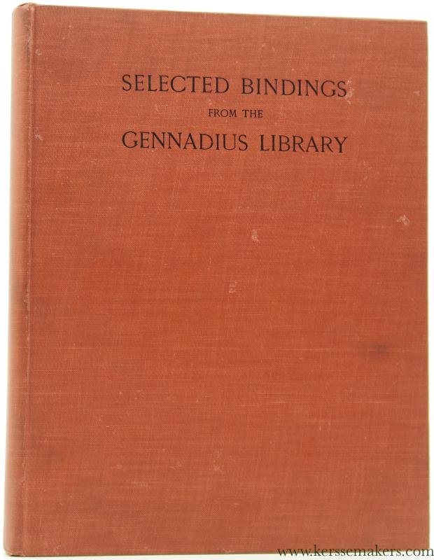 Paton, Lucy Allen (ed.). - Selected Bindings from the Gennadius Library. Thirty-eight plates in colour.