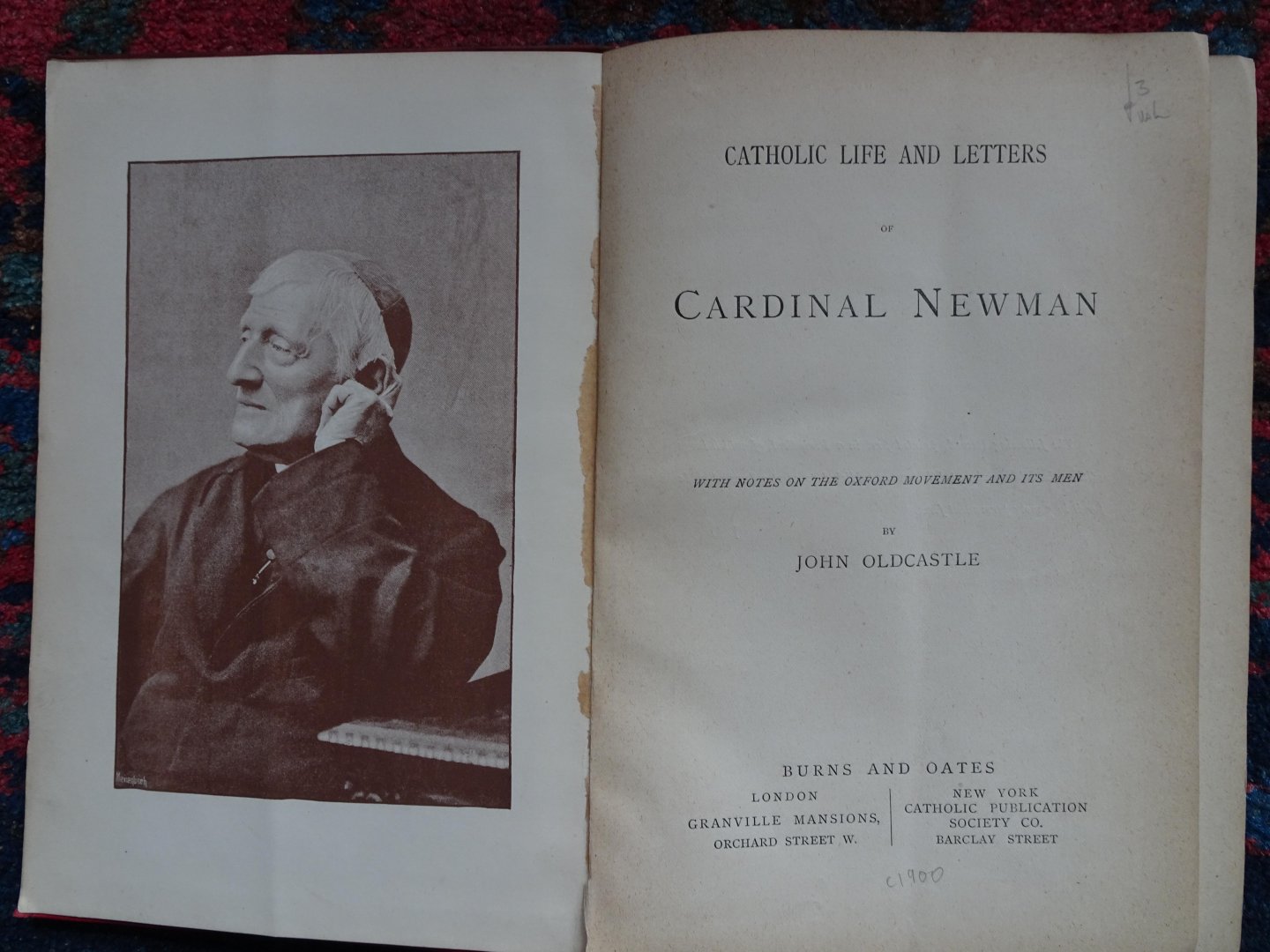 Oldcastle, John - CARDINAL NEWMAN With notes on the Oxford Movement and its men