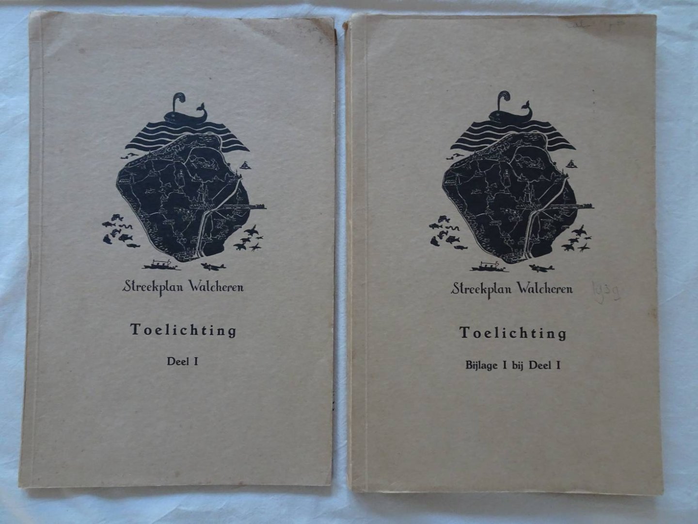 Roosenburg, D. en Ranitz, J. de. - Streekplan Walcheren, toelichting deel I incl. bijlagen bij deel I (noten) en II (kaarten en grafieken).