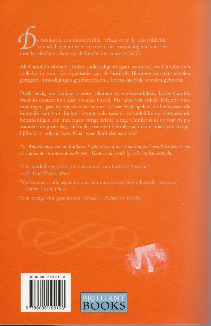Kathleen Eagles Vertaling  Geeske Bouman en Omslagontwerp DPS  Davy van der Elsken - De Bruiloft