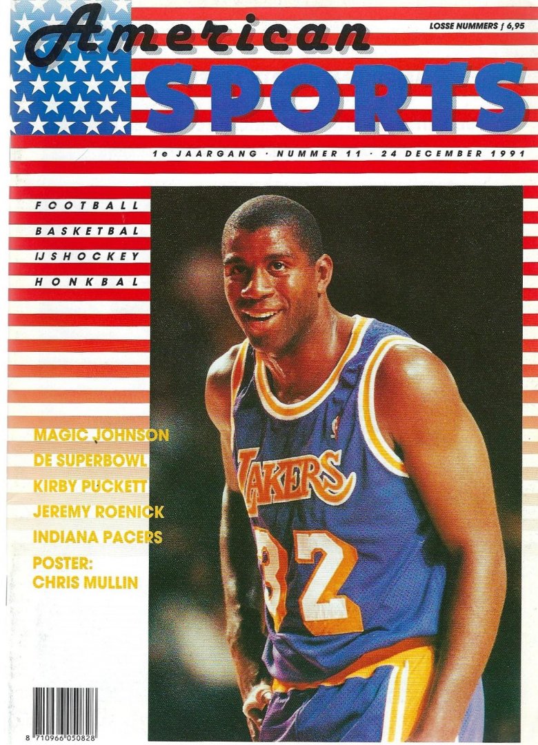 Redactie - 1991 - 1e jaargang American Sports 11 nummers -Tijdschift voor honkbal, basketbal en andere Amerikaanse sporten