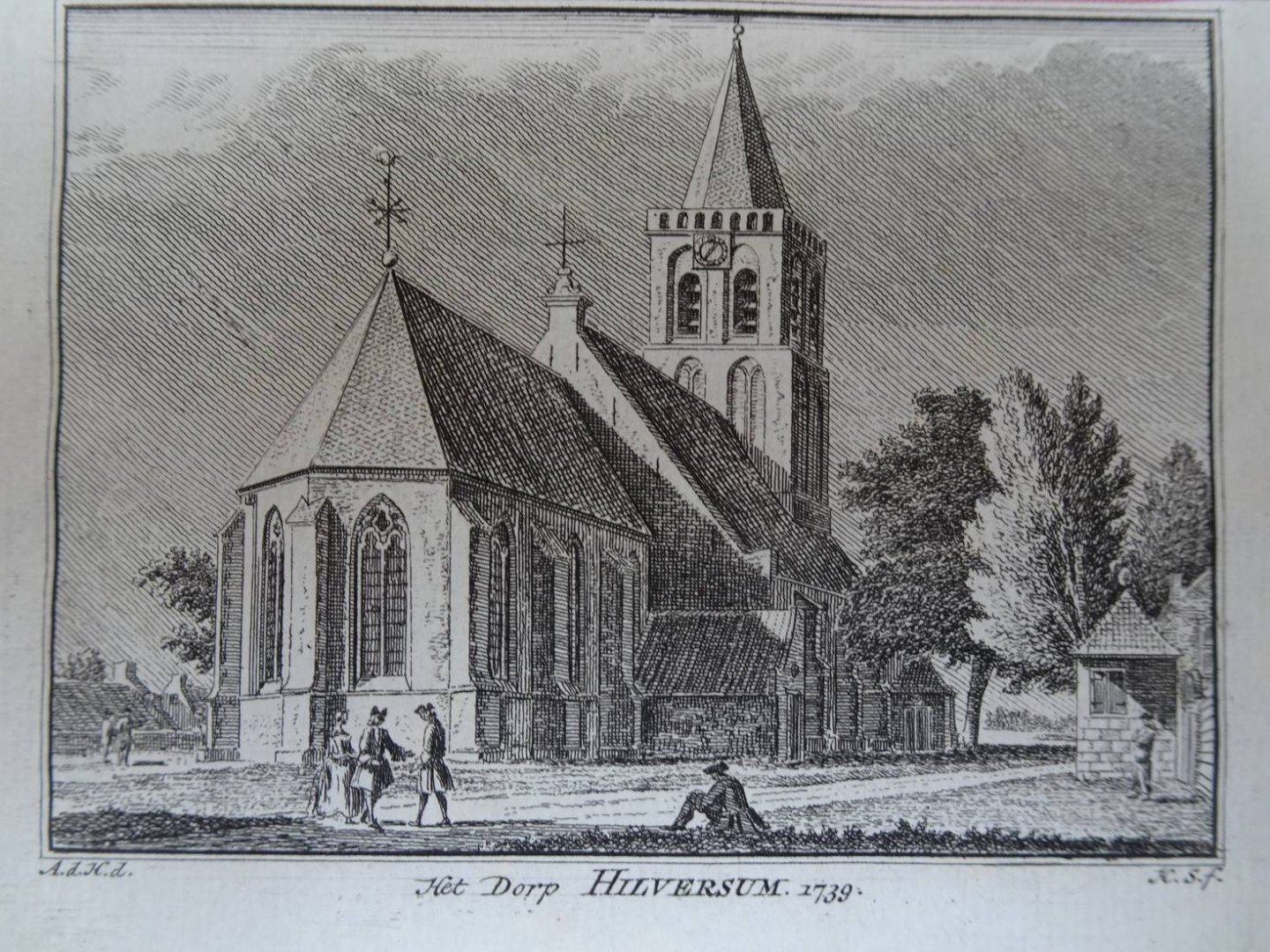 Hilversum. - Het Dorp Hilversum, 1739.
