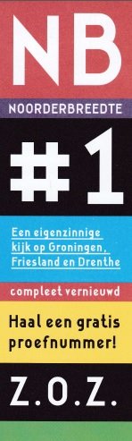  - boekenlegger: Noorderbreedte - Een eigenzinnige kijk op Groningen, Friesland en Drenthe