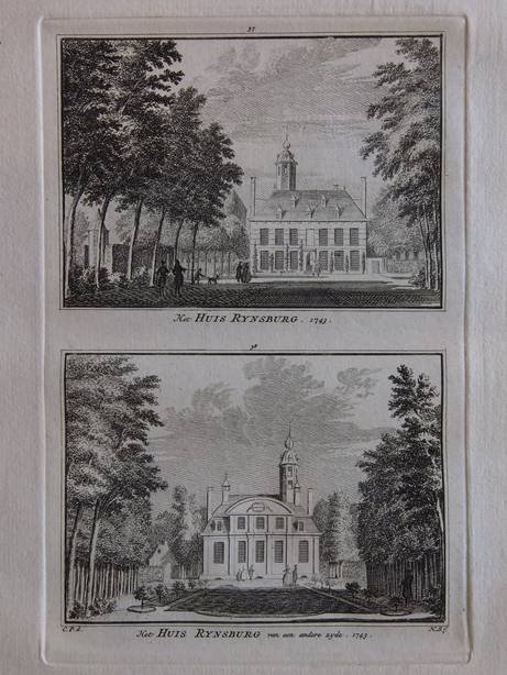 Oostkapelle. - Het Huis Rynsburg. - Het Huis Rynsburg van een andere zyde.