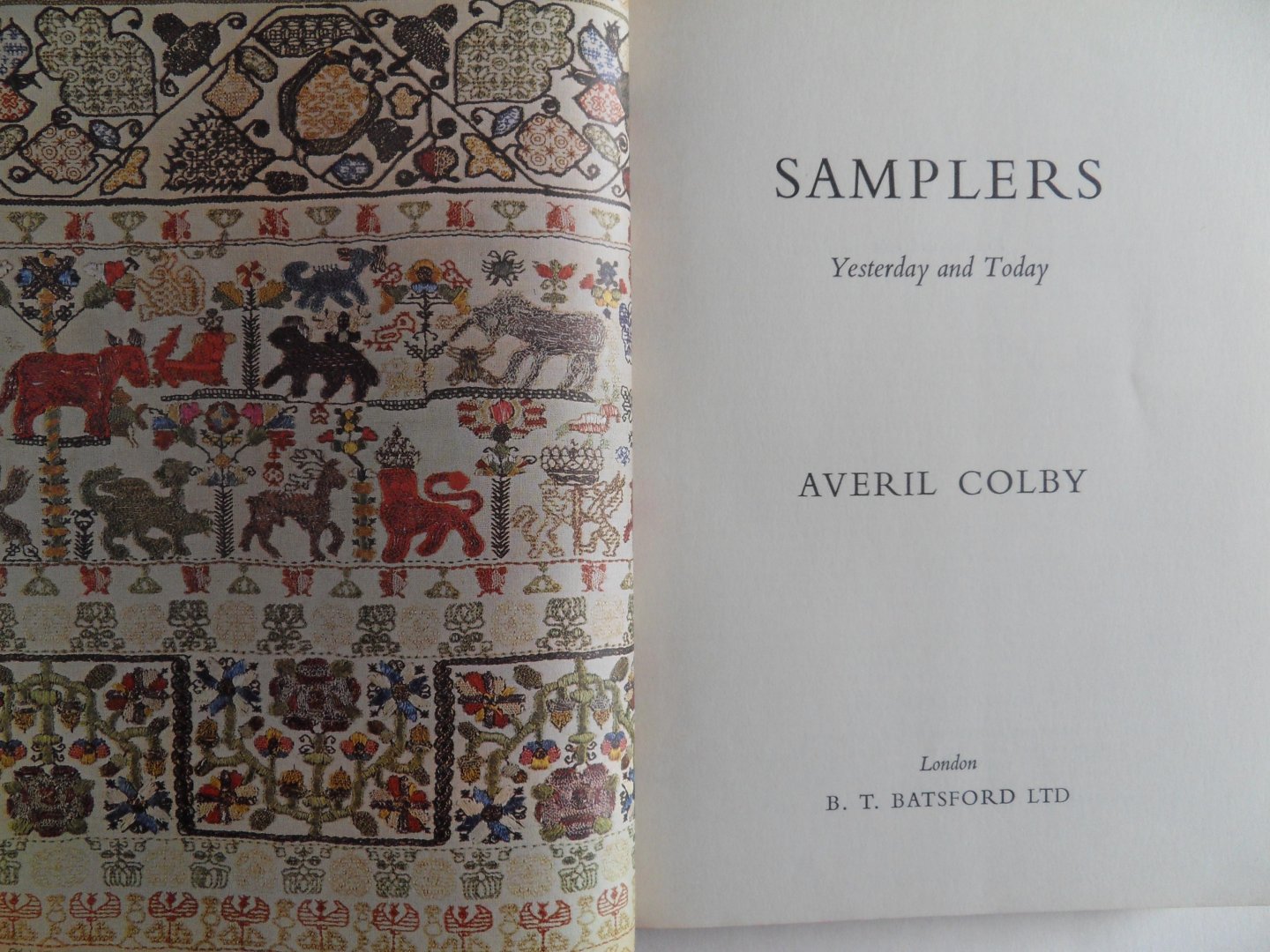 Colby, Averil. - Samplers. - Yesterday and Today.