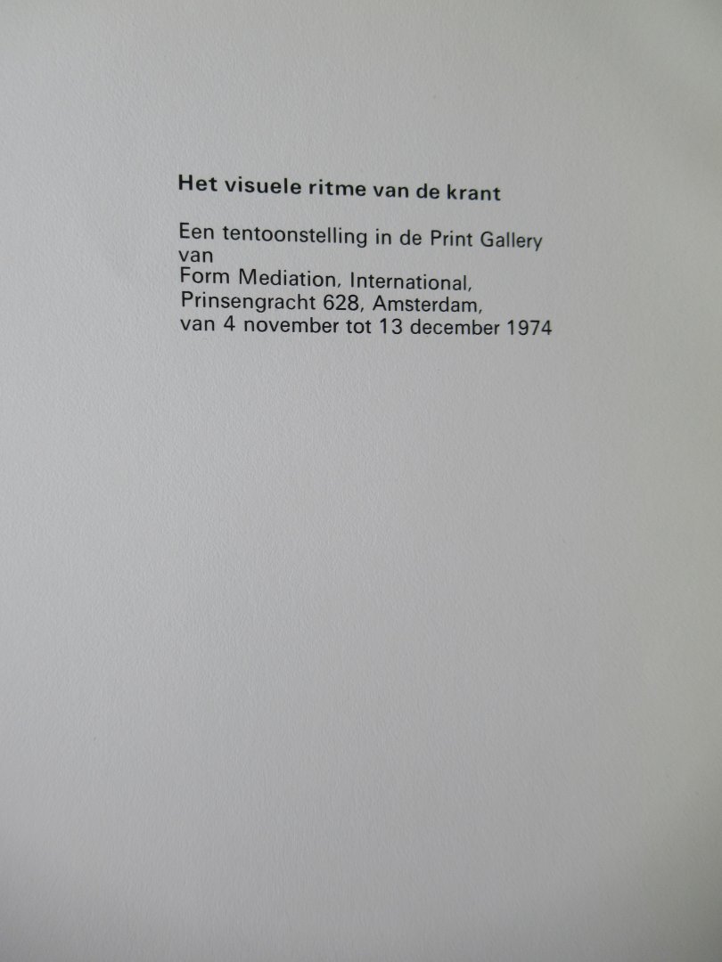  - Het visuele ritme van de krant