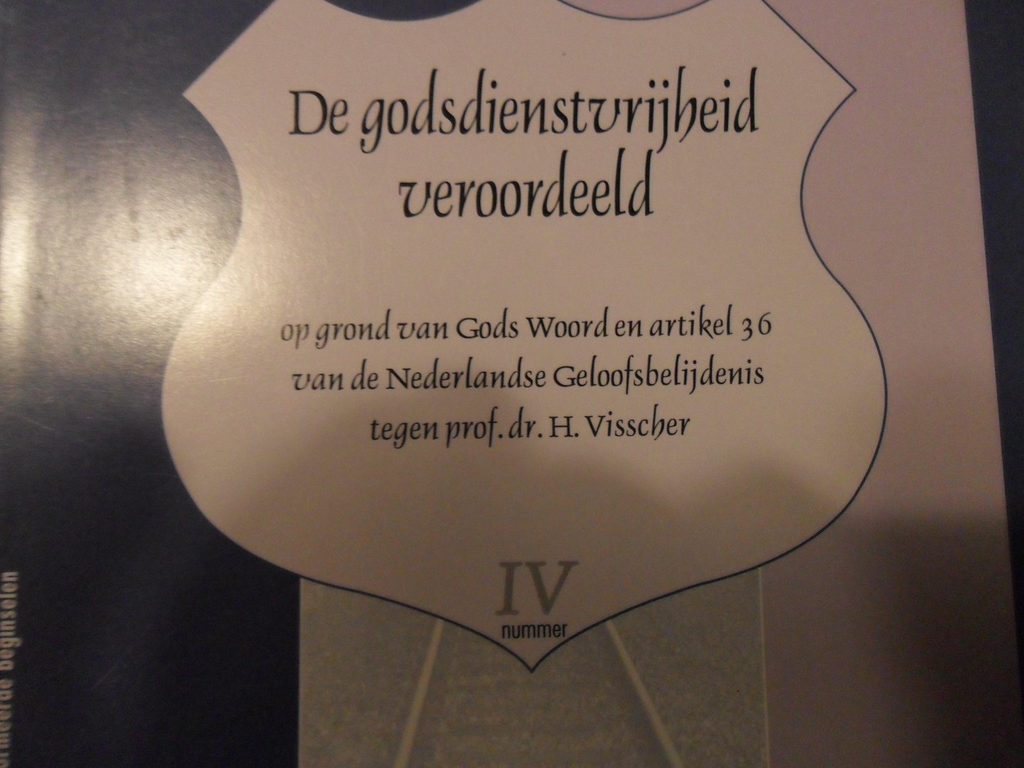 Kersten G.H. / Zandt P. / Dis van C.N. - De godsdienstvrijheid veroordeeld