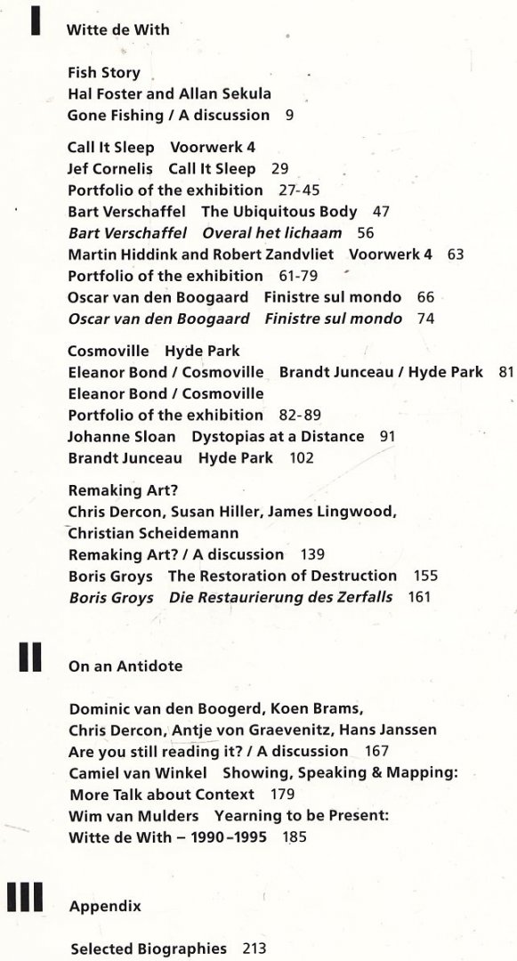 Kooij, Barbera van; contributors: Oscar van den Bogaard ..et al. - Witte de With / cahier 4