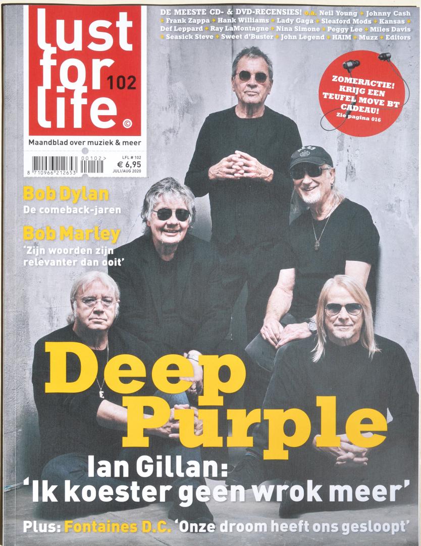 Lust for Life - Lust for Life magazine nr.102 - july/august 2020 - cover Deep Purple