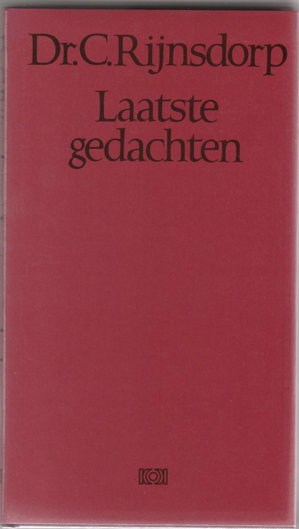 Rijnsdorp, C. - Laatste gedachten (1978 - 1982)