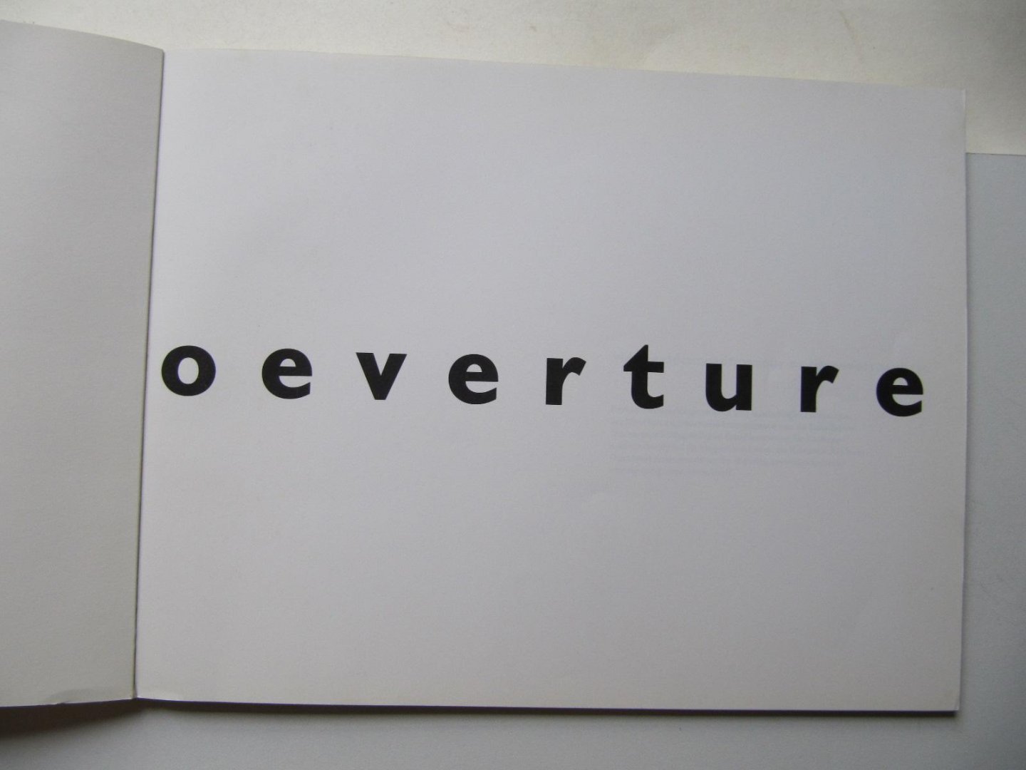 Redactie - Oeverture