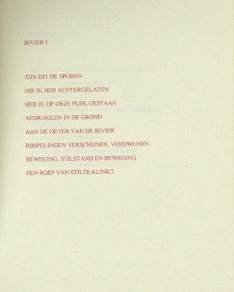 Ven, Henk van der & Constance Visser-Stutterheim. - Rivier. Zes overpeinzingen.