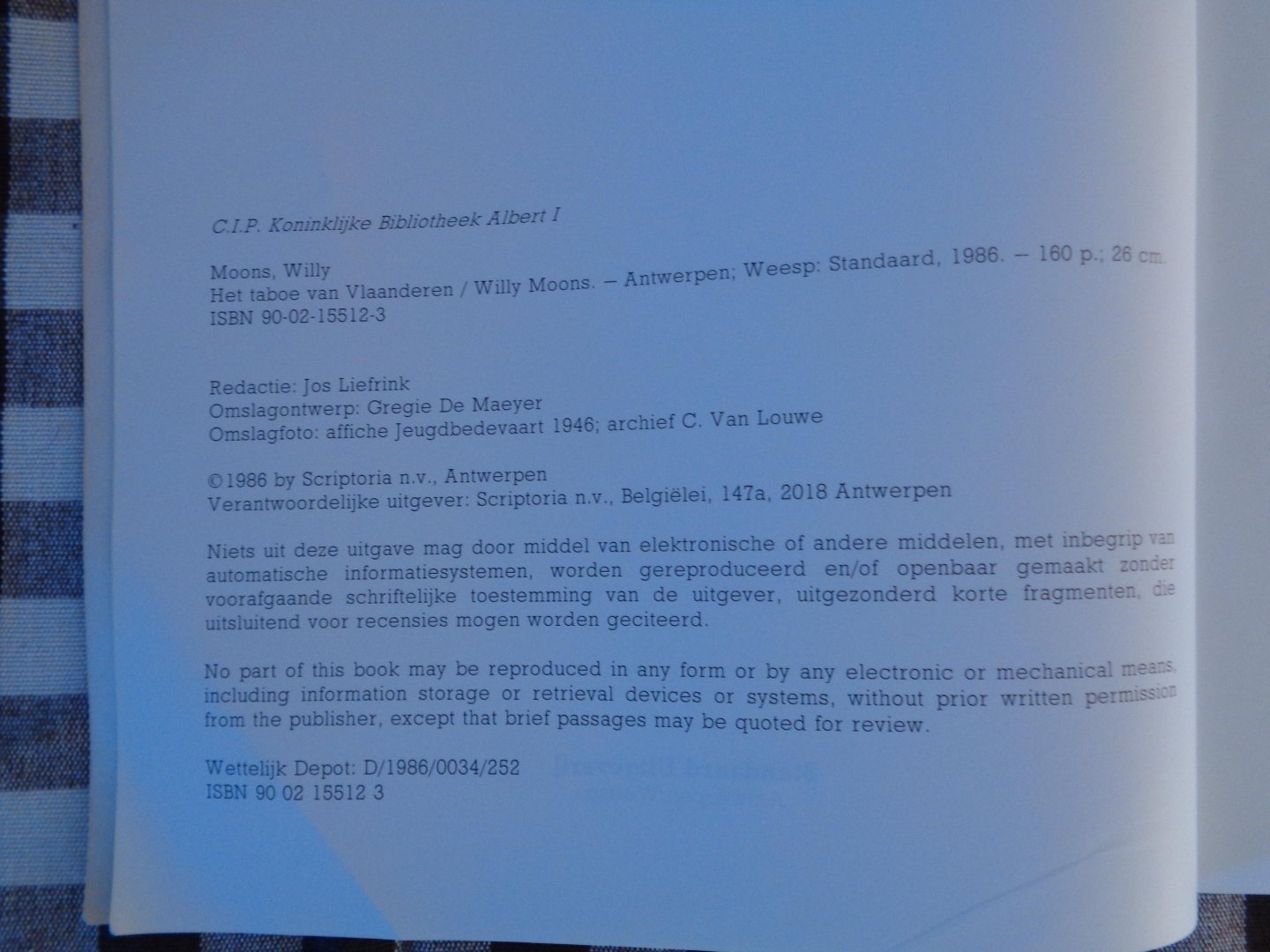 Moons - Taboe van vlaanderen / druk 1