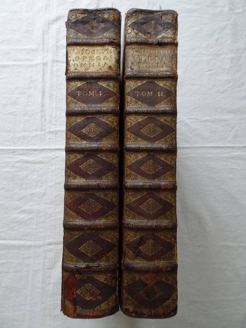 Flavius Josephus / Siegbert Havercamp. - Flavii Josephi quae reperiri potuerunt, Opera Omnia Graece et Latine cum notis & nova versioneJoannis Hudsoni........Sigebertus Havercampus. Tomis duobus.
