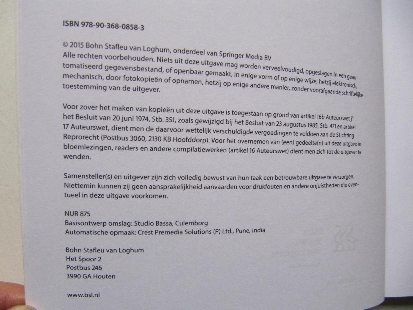 Stel, J.C. van der - Psychische gezondheidszorg op maat / op weg naar een precieze en persoonlijke psychiatrie