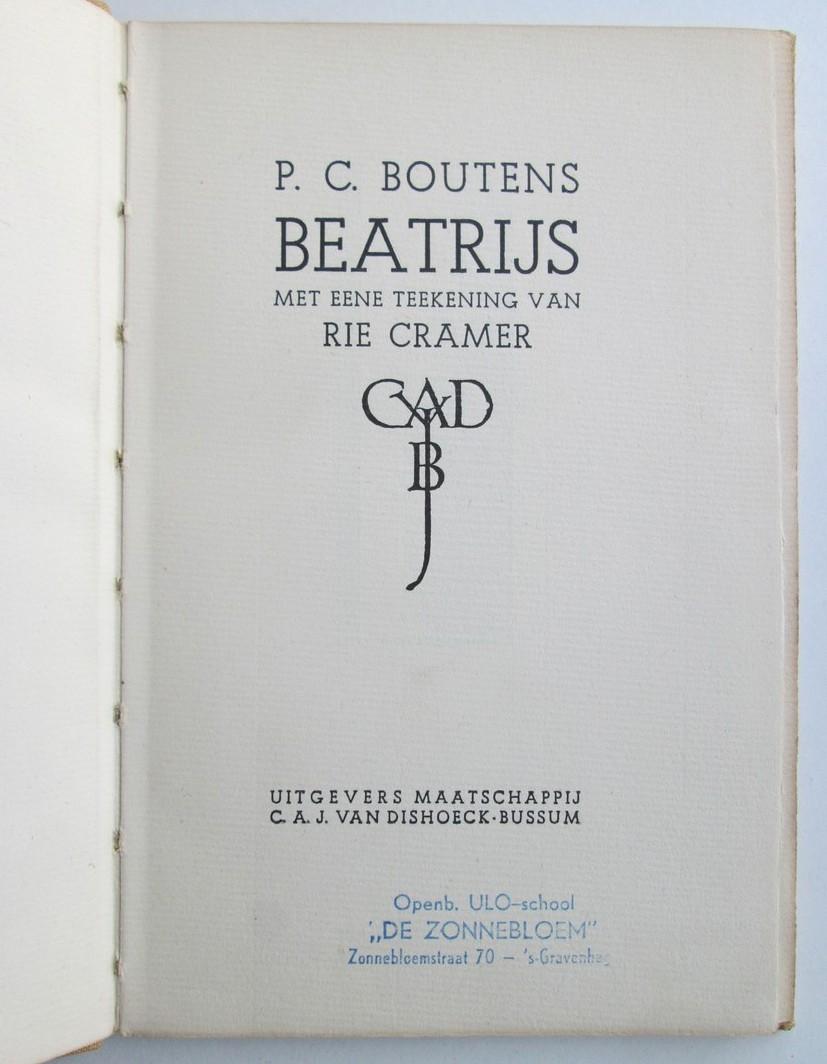 P.C. Boutens - Beatrijs. Met eene teekening van Rie Cramer