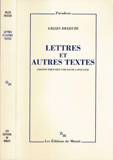 Deleuze, Gilles - Lettres et autres Textes