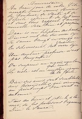 COMMONPLACE - Het boek der Gedachtenis 1864. (Album met verzen en citaten in handschrift, aangelegd in de tweede helft van de 19e eeuw).