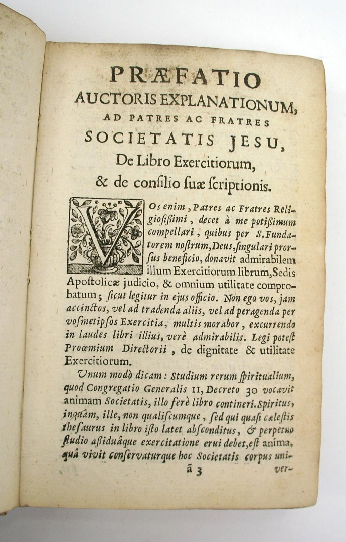 Loyola, Ignatius van - Exercitia spiritualia S.P. Ignatii Loyolae, cum sensu eorumdem explanato, A.P. Ignatio Diertins