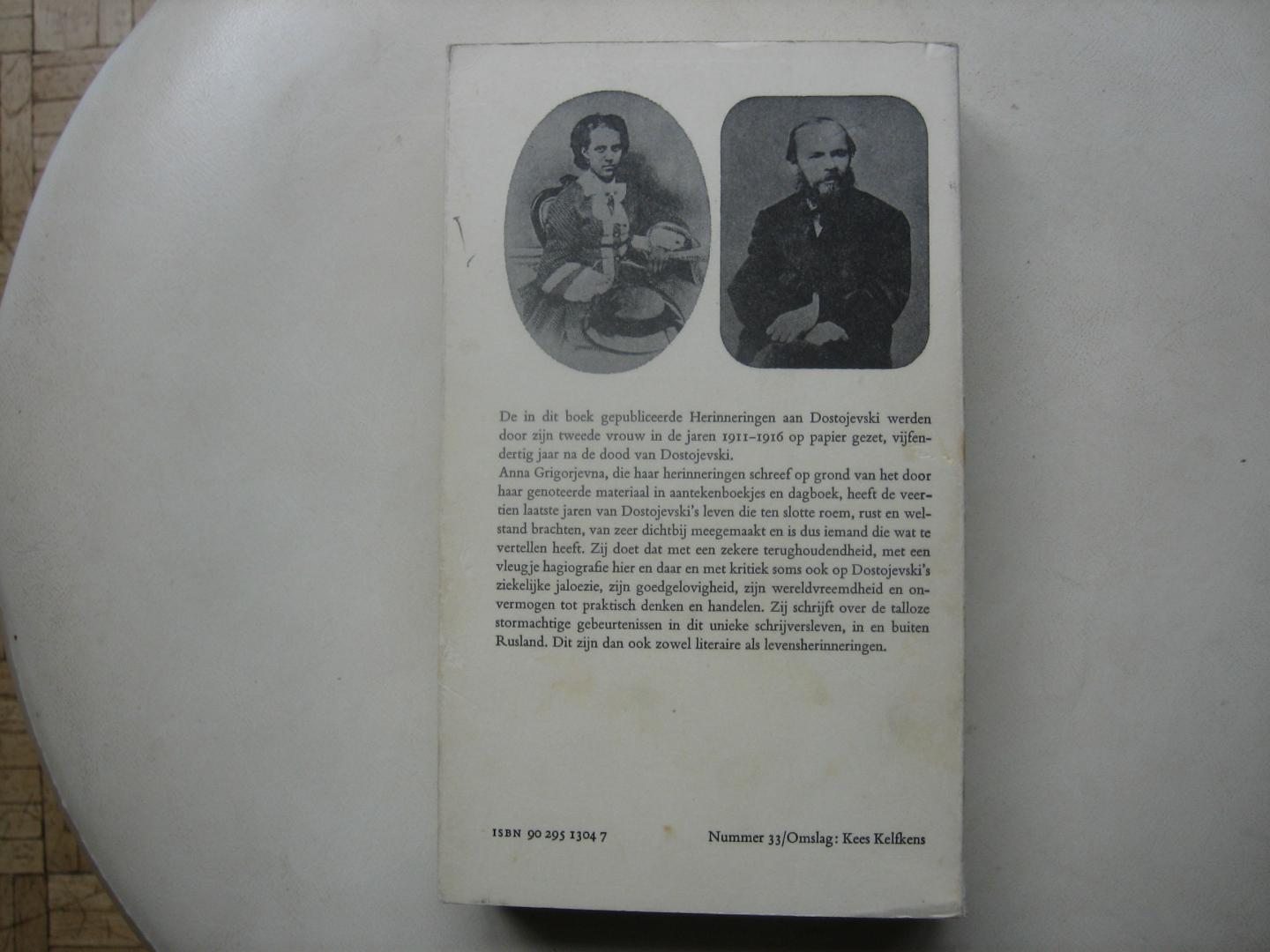 A.G. Dostojevskaja - Herinneringen / Privé-Domein no. 33