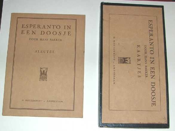 Bakker, H. - Esperanto in een doosje : sleutel + kaartjes.