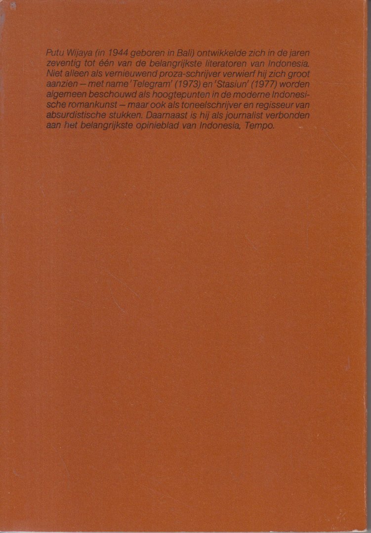 Widjaja, Putu - Telegram, roman - Vert naar de tweede druk door Henk Maier