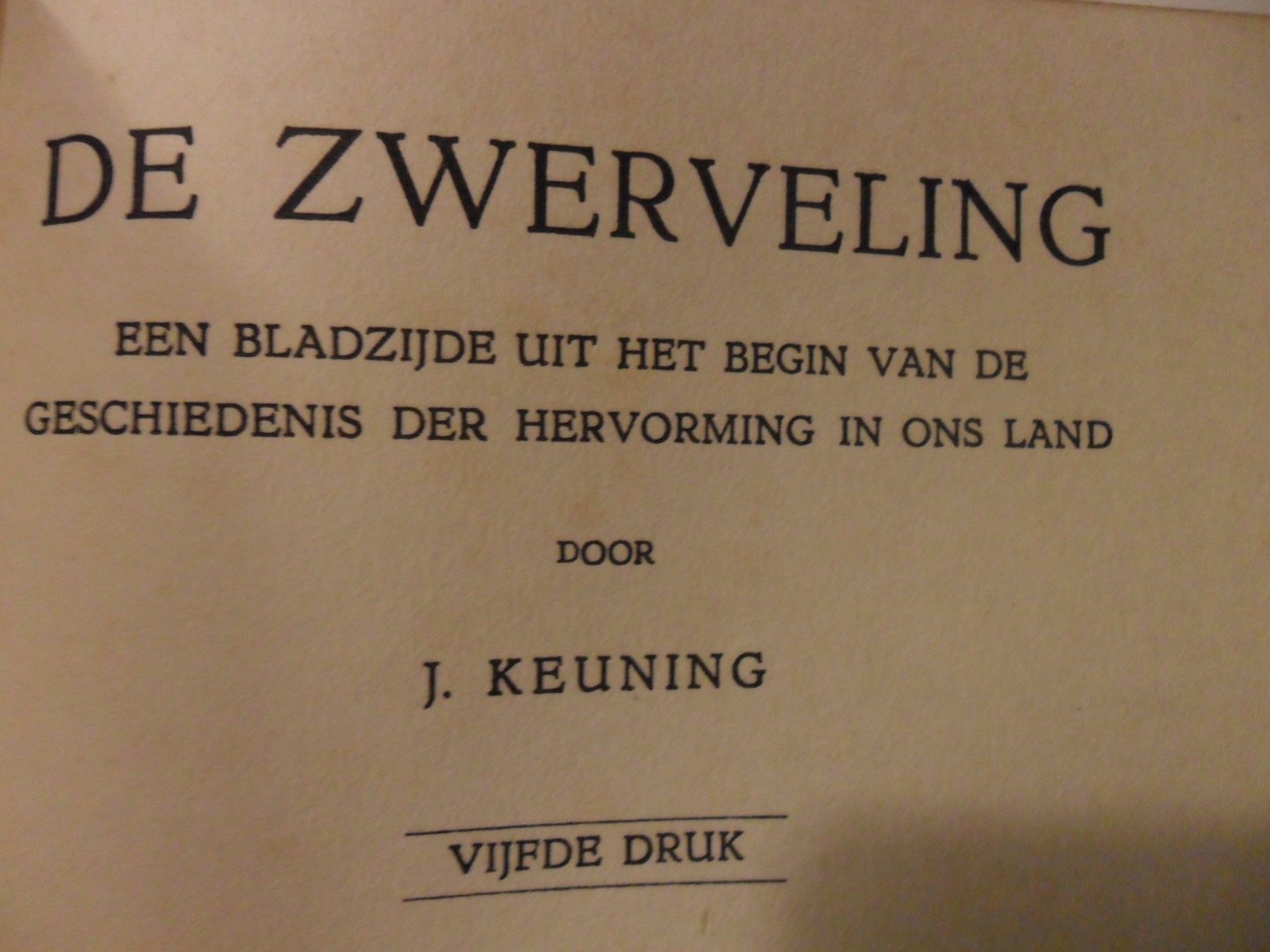 Keuning J - De zwerveling