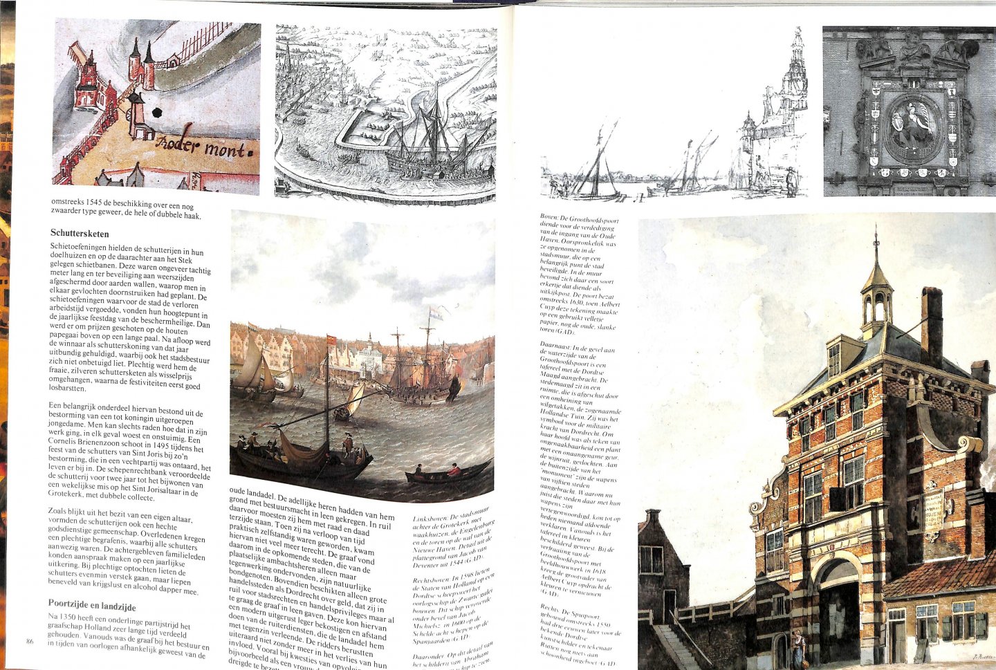  - Ach lieve tijd 800 jaar Dordrecht en de Dordtenaren. Complete set van 14 afleveringen in linnen band