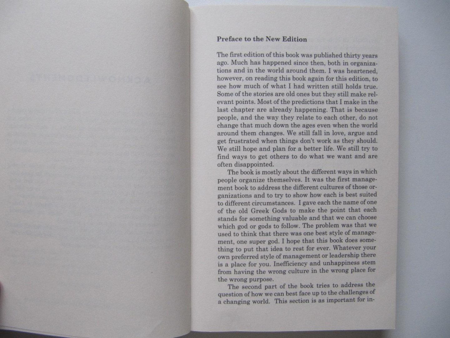 Handy, Charles - Gods of Management - the changing work of organisations