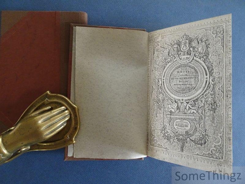 Moke, Henri-Guillaume. - Moeurs, usages, fêtes, et solennités des Belges. [2 vol.]