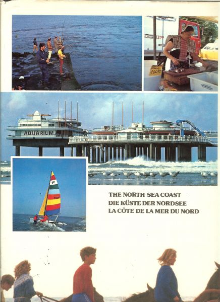 Publiciteit J.T. Leeuwarden Div Auteurs , omslag, lay- oud, teksten, fotografie en vertalingen - De Noordzeekust. Van Den Helder tot Cadzand .. vier Talig  Nederlands, Engels, Duits en Franstalig  - Rijk Geillustreerd in kleur. echt mooi