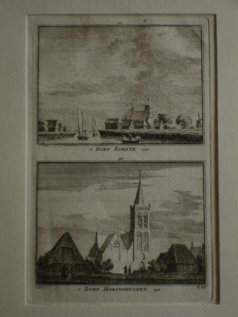 Koedijk and Haringhuizen. - 't Dorp Koedyk. 1726. - 't Dorp Haringhuizen. 1726.