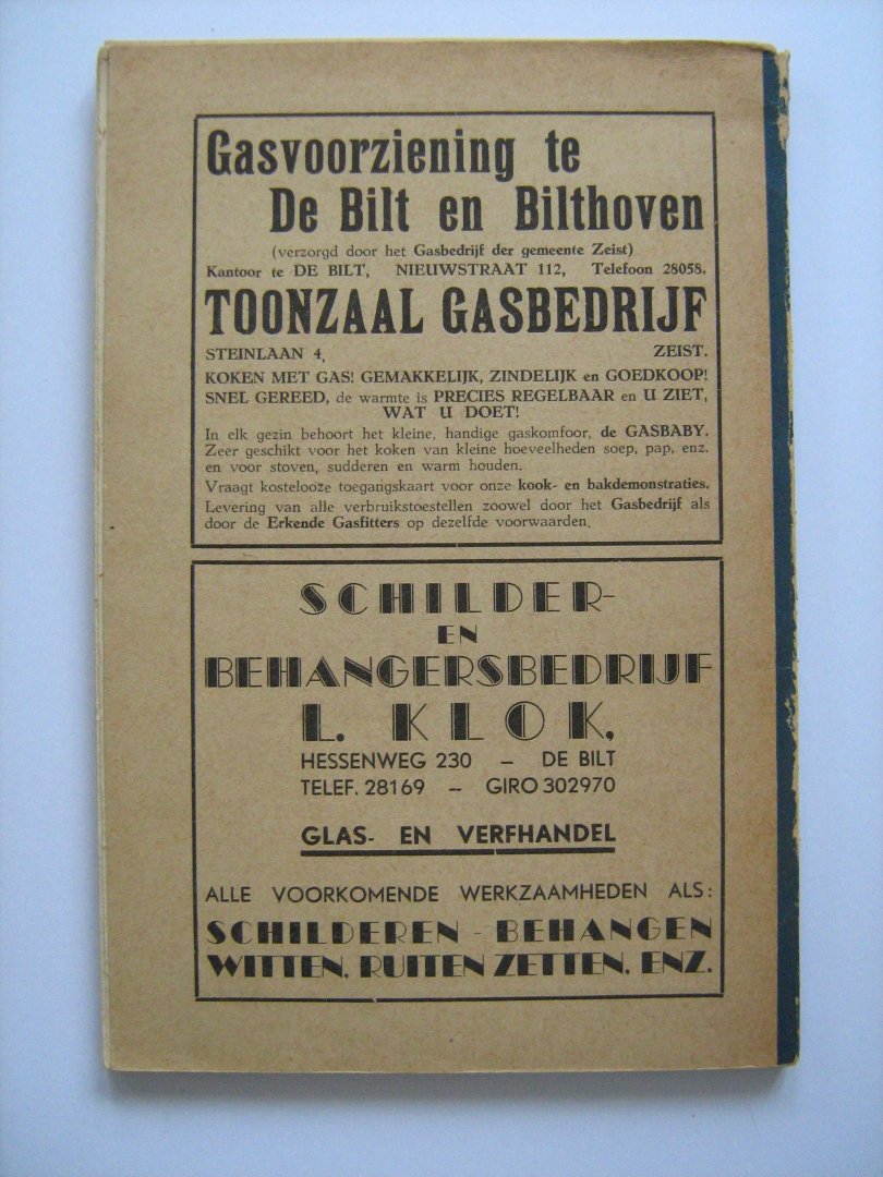  - Gids DE BILT voor Plaatsgenoot en Vreemdeling 1941 - De Vraagbaak voor de Gemeente De Bilt